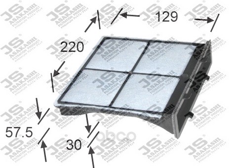 фото Фильтр воздушный салона js asakashi ac9321