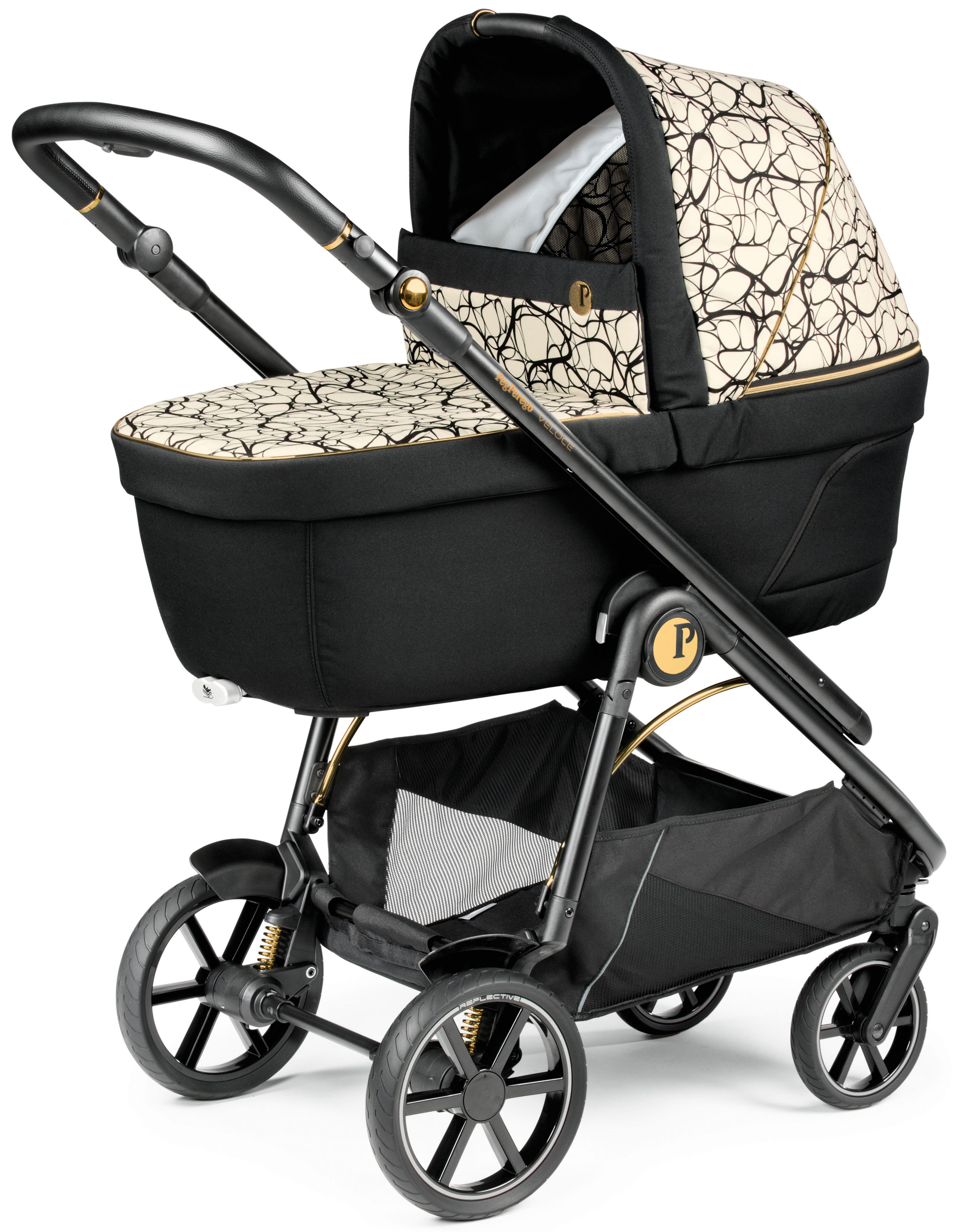 Коляска 2 в 1 Peg Perego Veloce Belvedere Graphic Gold