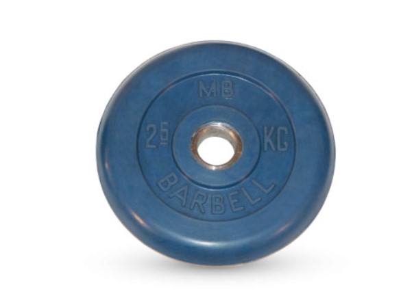 

Диск для штанги MB Barbell Стандарт 2,5 кг, 26 мм синий, Стандарт