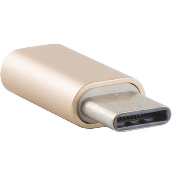 

Адаптер Red Line microUSB to USB-C золотой