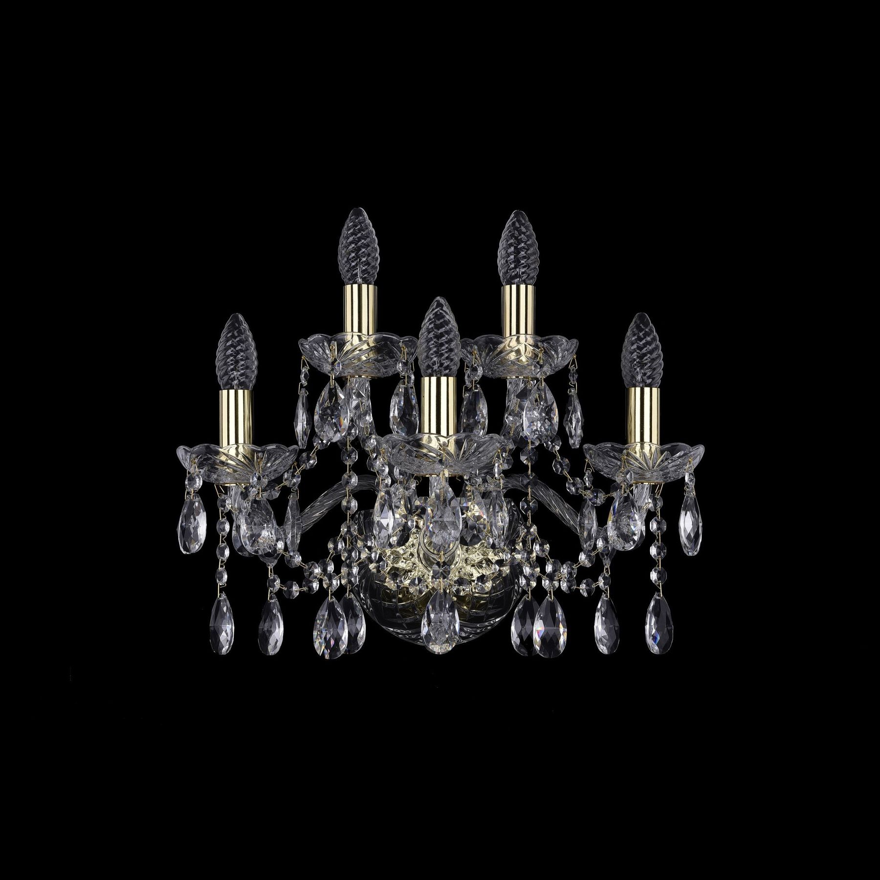 

Бра Bohemia Ivele Crystal Хрустальное 1413B/3+2/165 G, 1413B/3+2/165 G