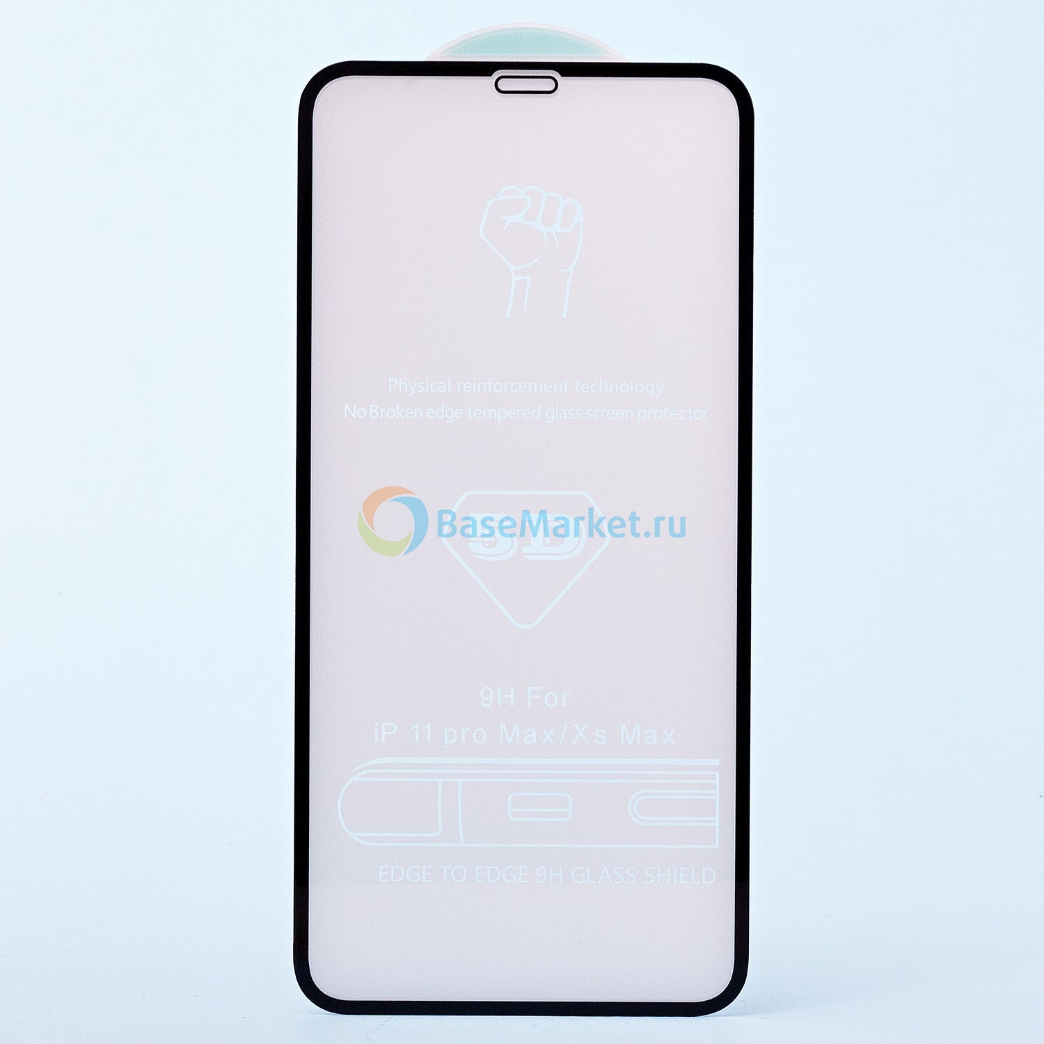 

Защитное стекло для Apple iPhone Xs Max полное покрытие, черный
