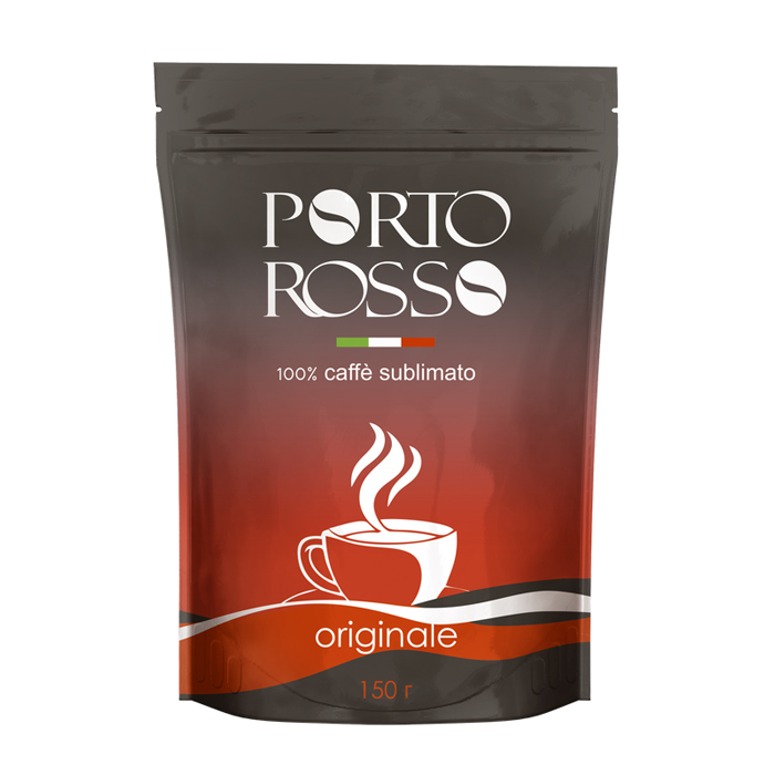 Кофе растворимый сублимированный Porto Rosso Originale пакет 150 г