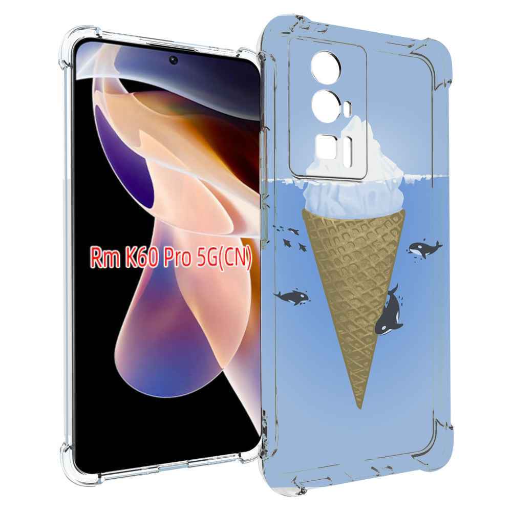 Чехол MyPads мороженное-у-косаток для Xiaomi Redmi K60 Pro
