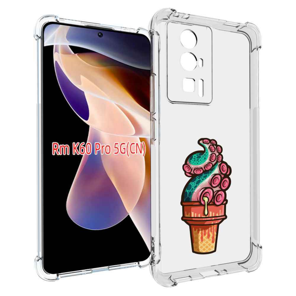 

Чехол MyPads мороженное для Xiaomi Redmi K60 Pro, Прозрачный, Tocco