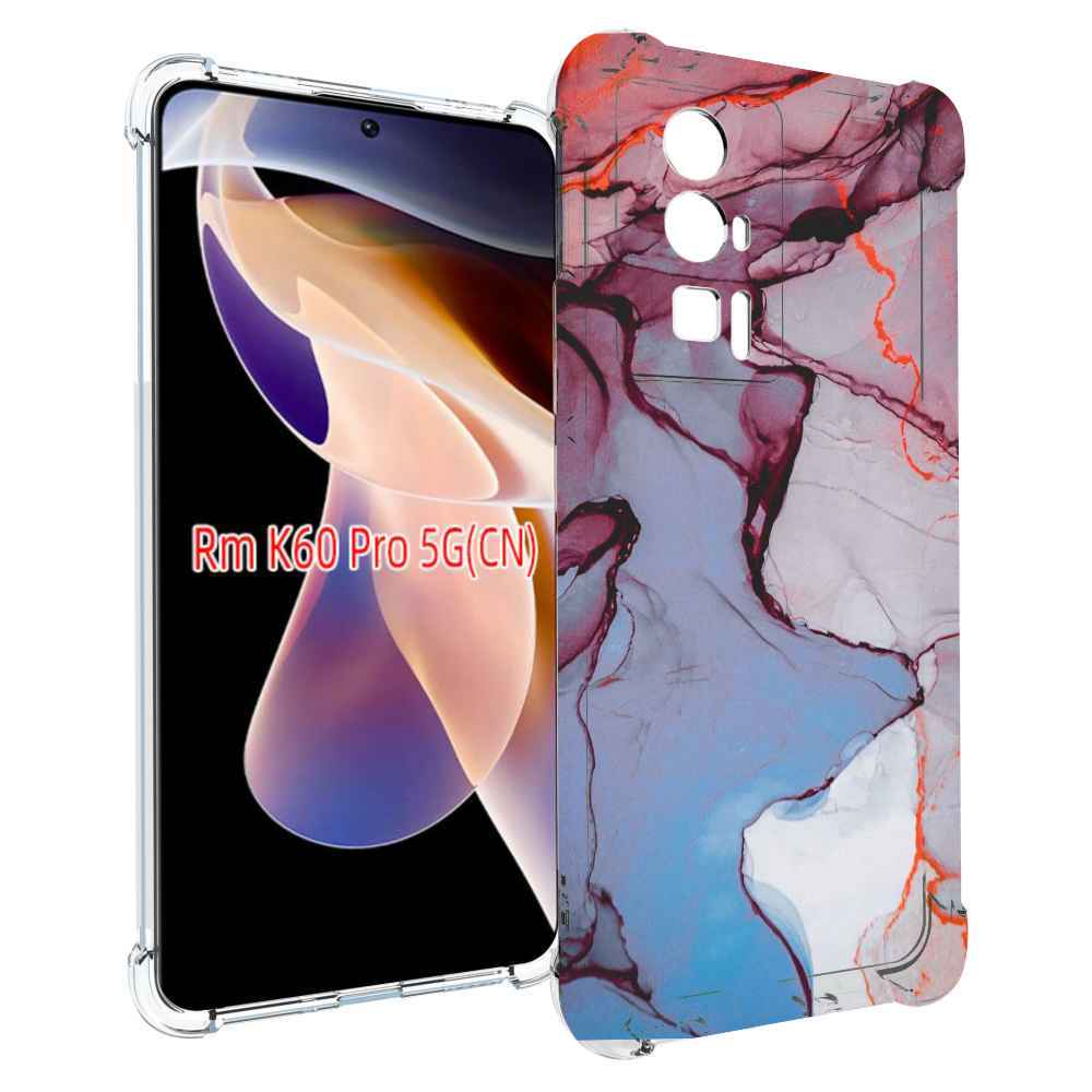 

Чехол MyPads мраморный рисунок для Xiaomi Redmi K60 Pro, Прозрачный, Tocco