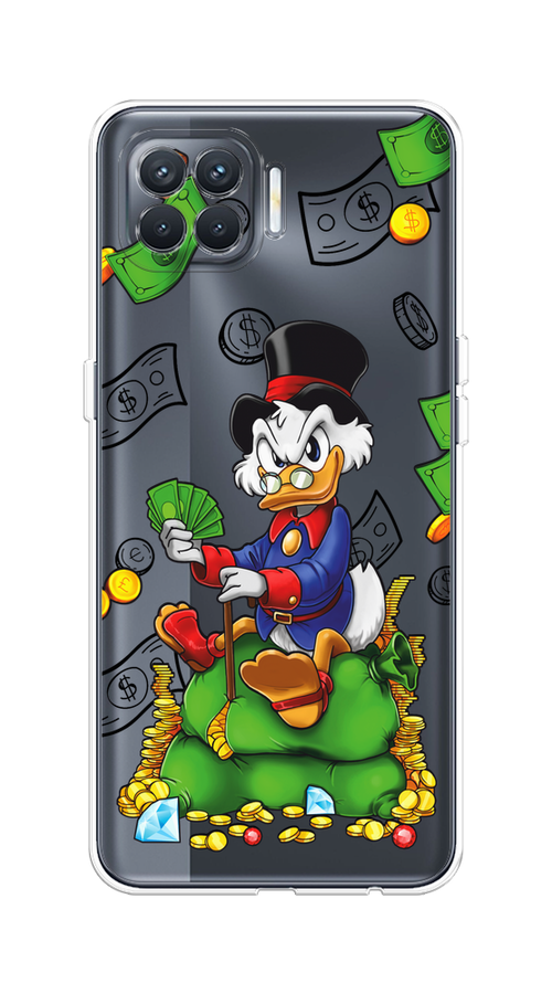 

Чехол на Oppo Reno 4 Lite/A93 "Scrooge Richness", Черный;синий;зеленый, 255350-1