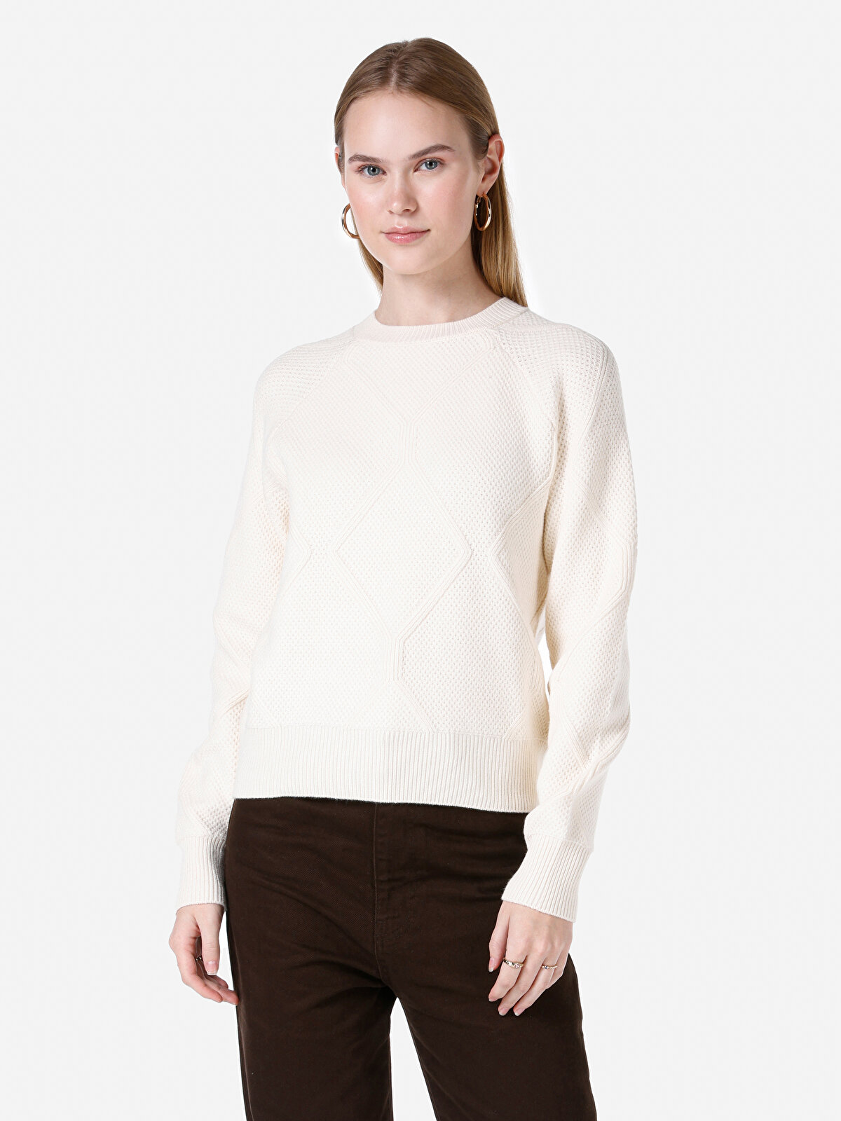 

Джемпер женский Colin's CL1067383 желтый S, CL1067383