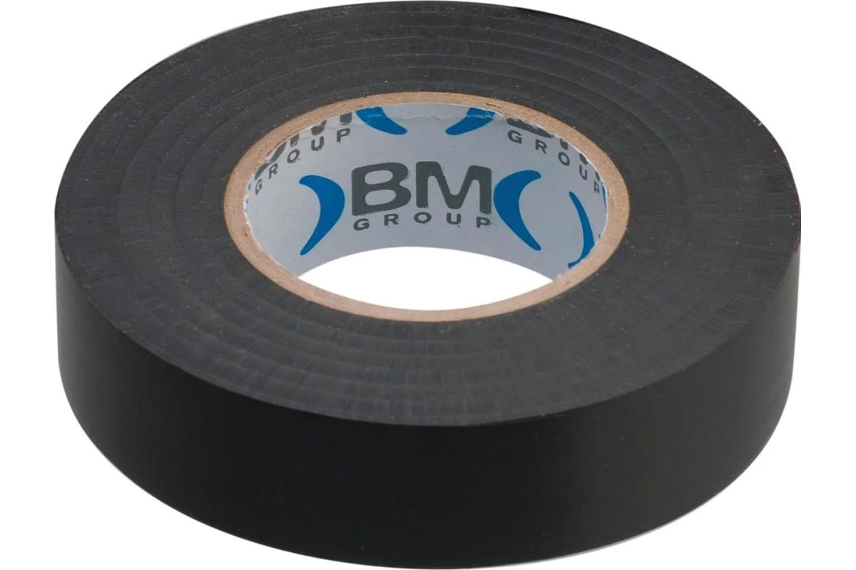 фото Bm group изолента пвх морозостойкая 19 мм x 20 м, цвет черный bm-eta1920ne