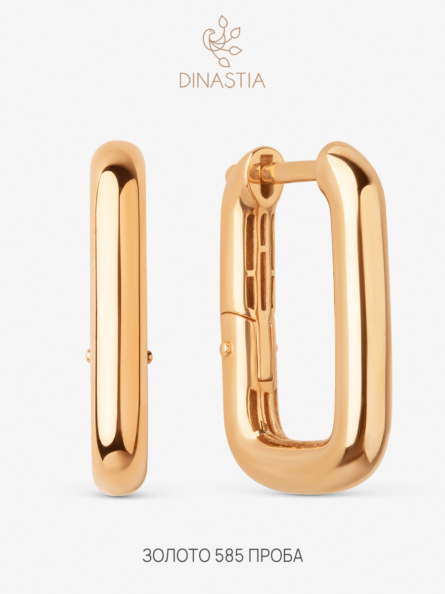 

Серьги конго из золота DINASTIA.GOLD 902602, 902602