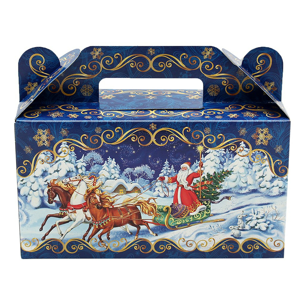 

Коробка для конфет 0,3 х 17 х 24 см Miland Сундучок Снежный лес