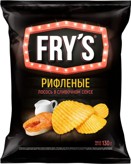 Чипсы Frys Рифленые Лосось в сливочном соусе 130г