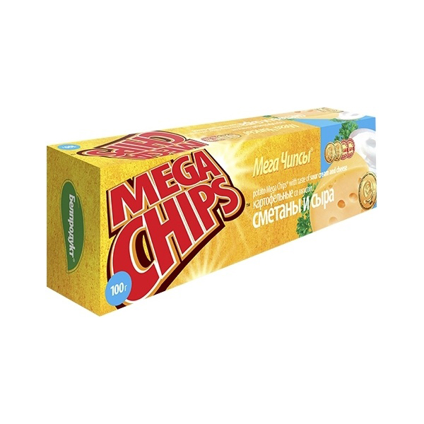 Чипсы Mega Chips Сметана и сыр 100г