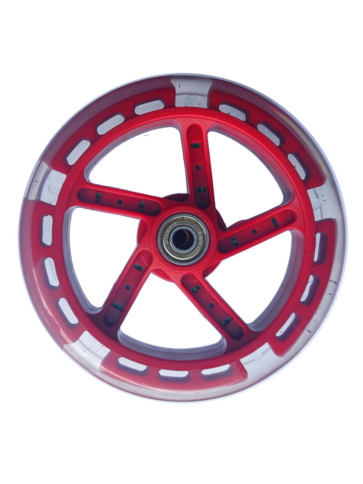Светящееся колесо для самоката Sportsbaby 145FL/30 мм красный