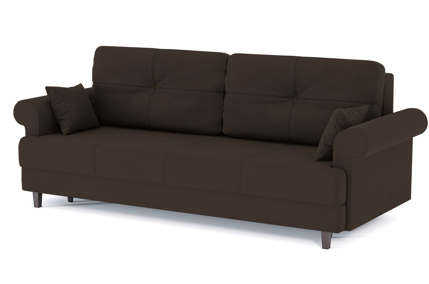 

Диван-кровать Мирта велюр Зара Браун 20, еврокнижка, Мирта