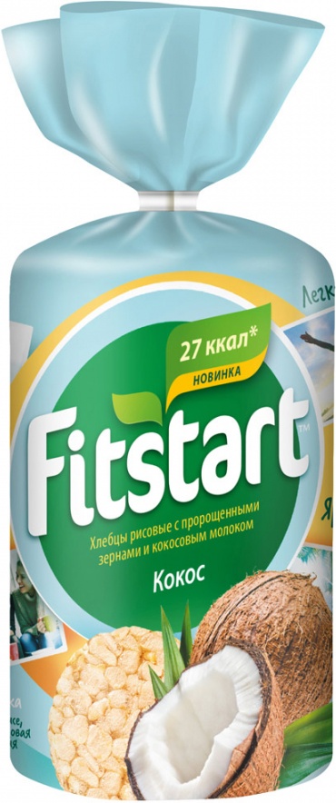 

Хлебцы Fitstart Рисовые Кокос 100г