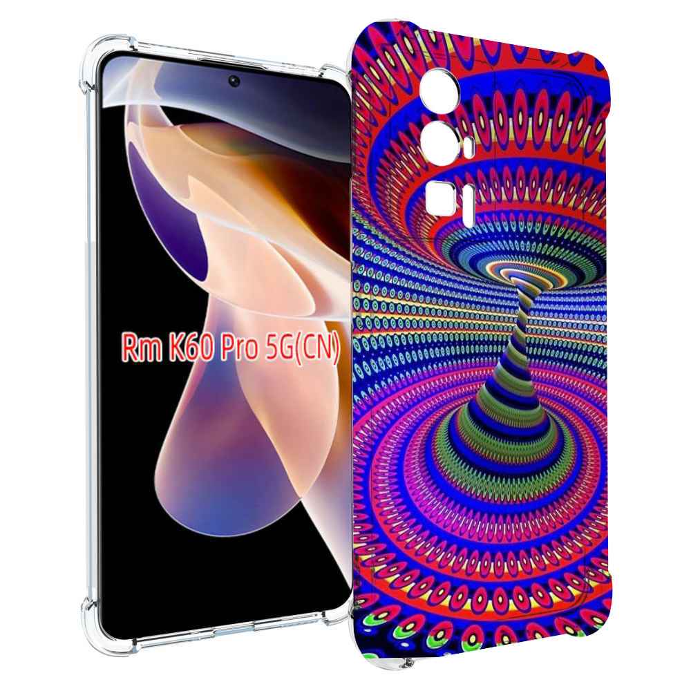 

Чехол MyPads оптическая иллюзия для Xiaomi Redmi K60 Pro, Прозрачный, Tocco