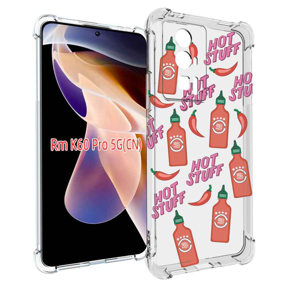 

Чехол MyPads острые-перчики для Xiaomi Redmi K60 Pro, Прозрачный, Tocco