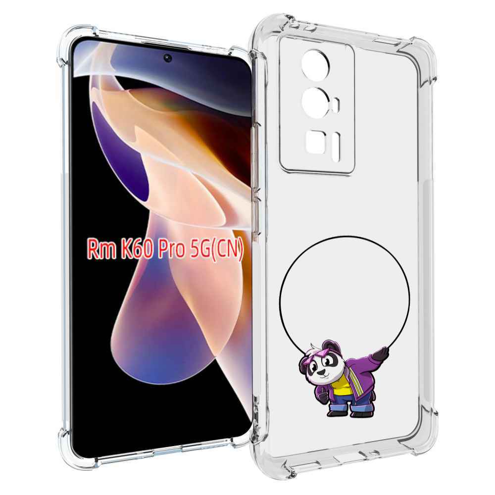 

Чехол MyPads панда-с-обручем для Xiaomi Redmi K60 Pro, Прозрачный, Tocco