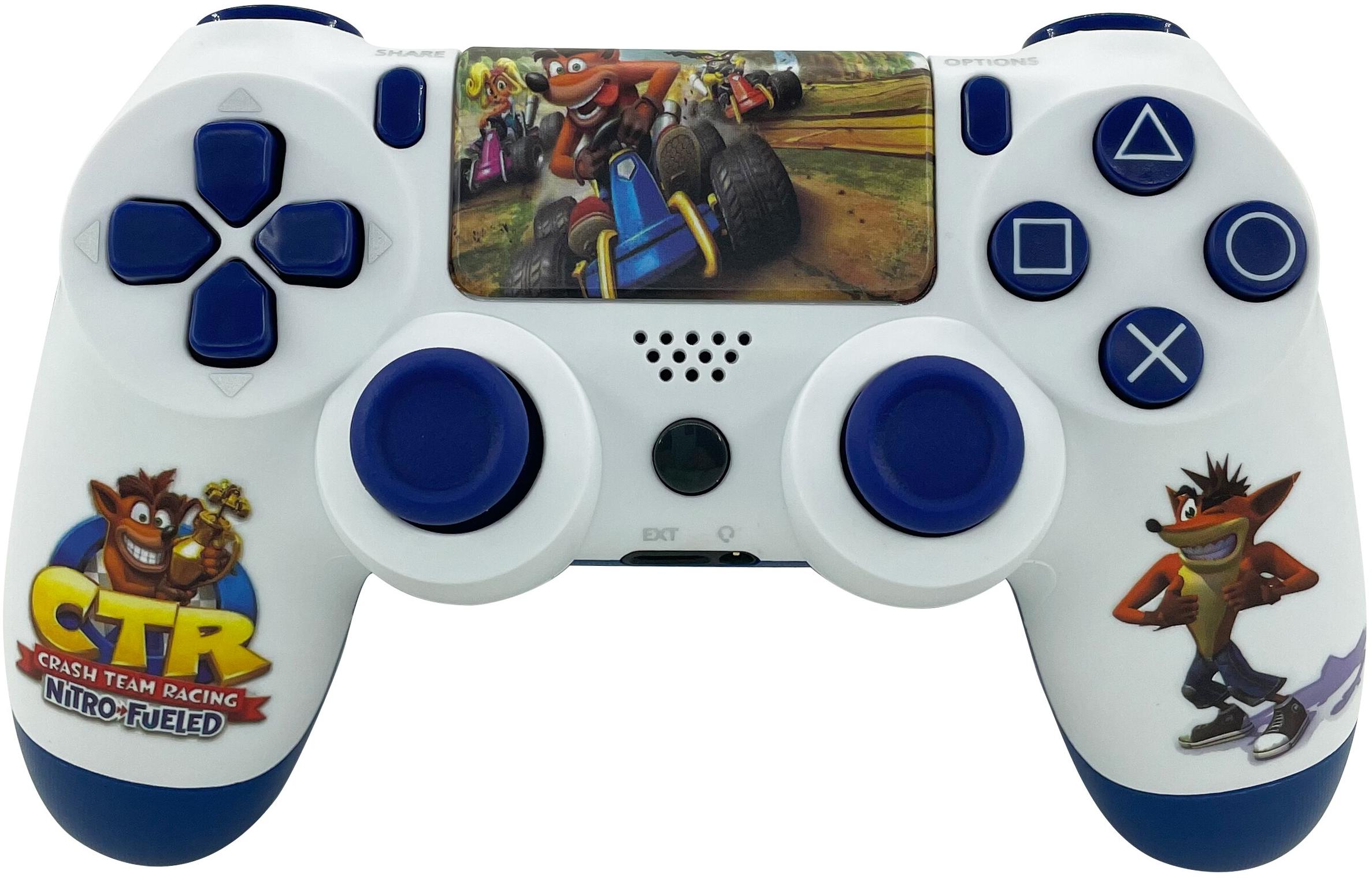 фото Геймпад беспроводной dualshock 4 wireless controller (v2) crash team (ps4) nobrand