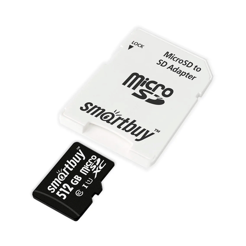 

Карта памяти SmartBuy Micro SDXC 512Гб (SB512GBSDCL10-01)