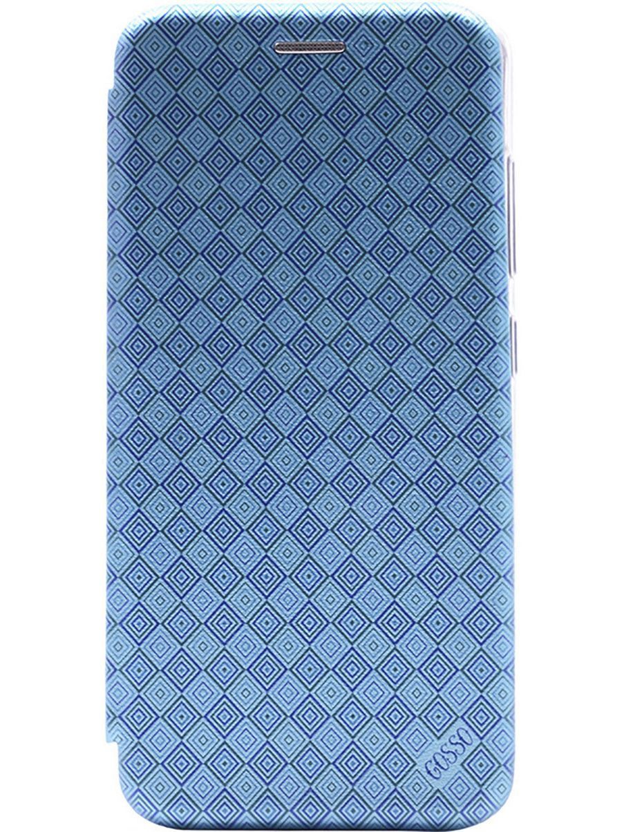 

Чехол-книжка на realme C30 с 3D принтом "Magic Squares" голубой, Голубой;черный, 1567700