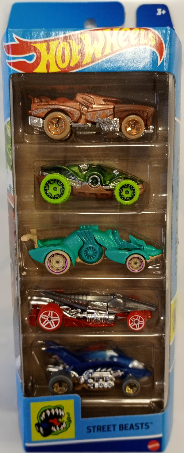 Набор из 5-ти машинок Hot Wheels Street Beasts HFV91-01806