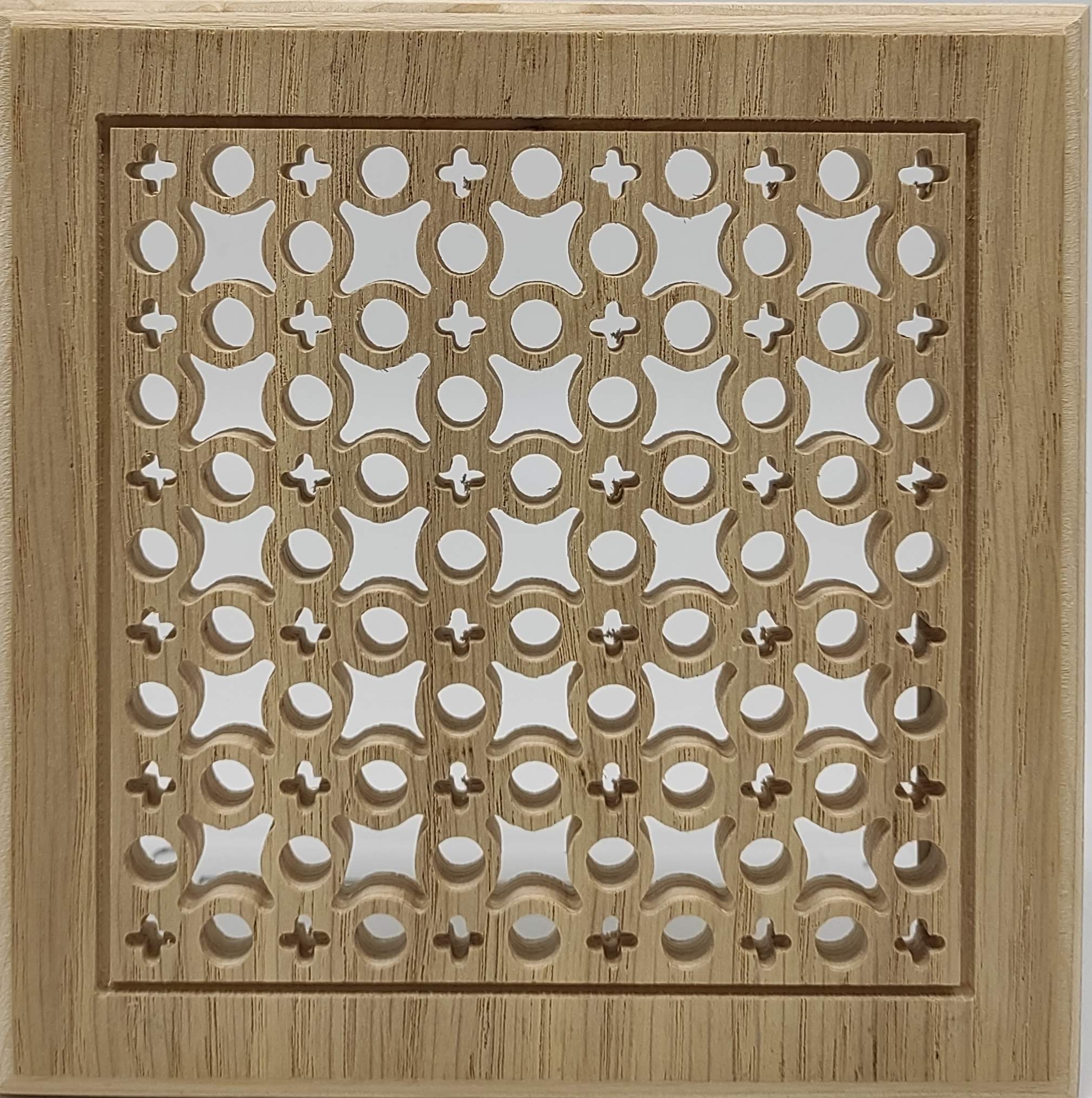 Решетка Пересвет К-02 200х200мм декоративная деревянная на магнитах 112-02-2020