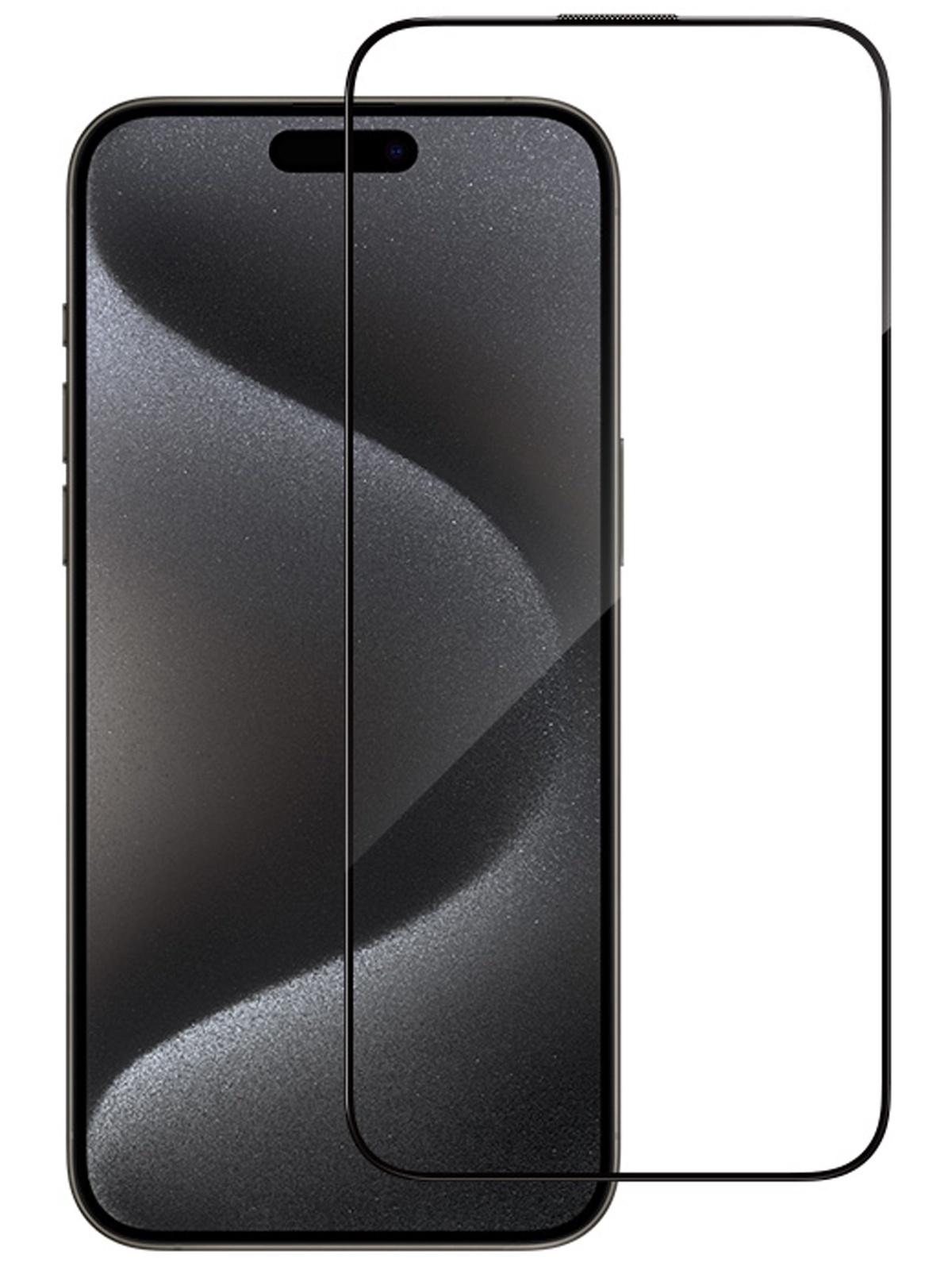 

Защитное стекло BlueO для iPhone 15 Pro Anti-Static Black +installer