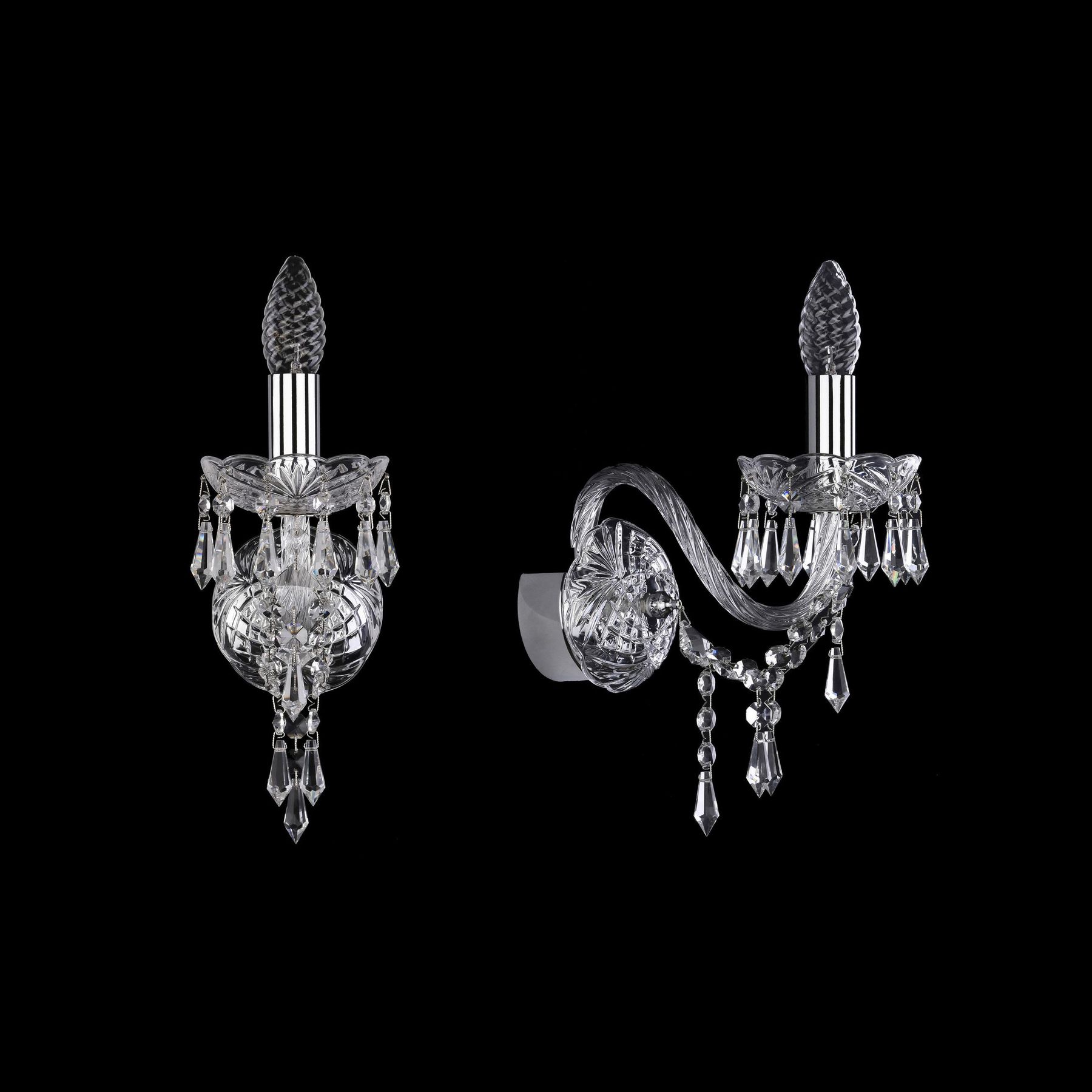 

Бра Bohemia Ivele Crystal Хрустальное 1403B/1/160 Ni, 1403B/1/160 Ni