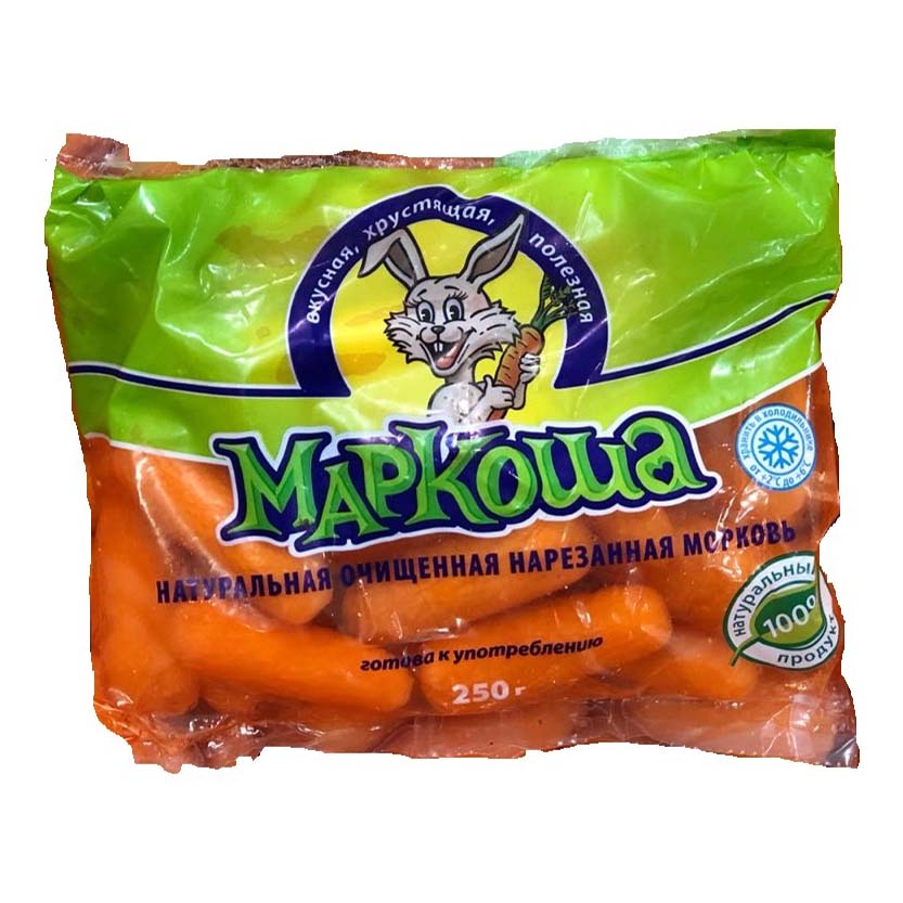 

Морковь Маркоша очищенная нарезанная 250 г