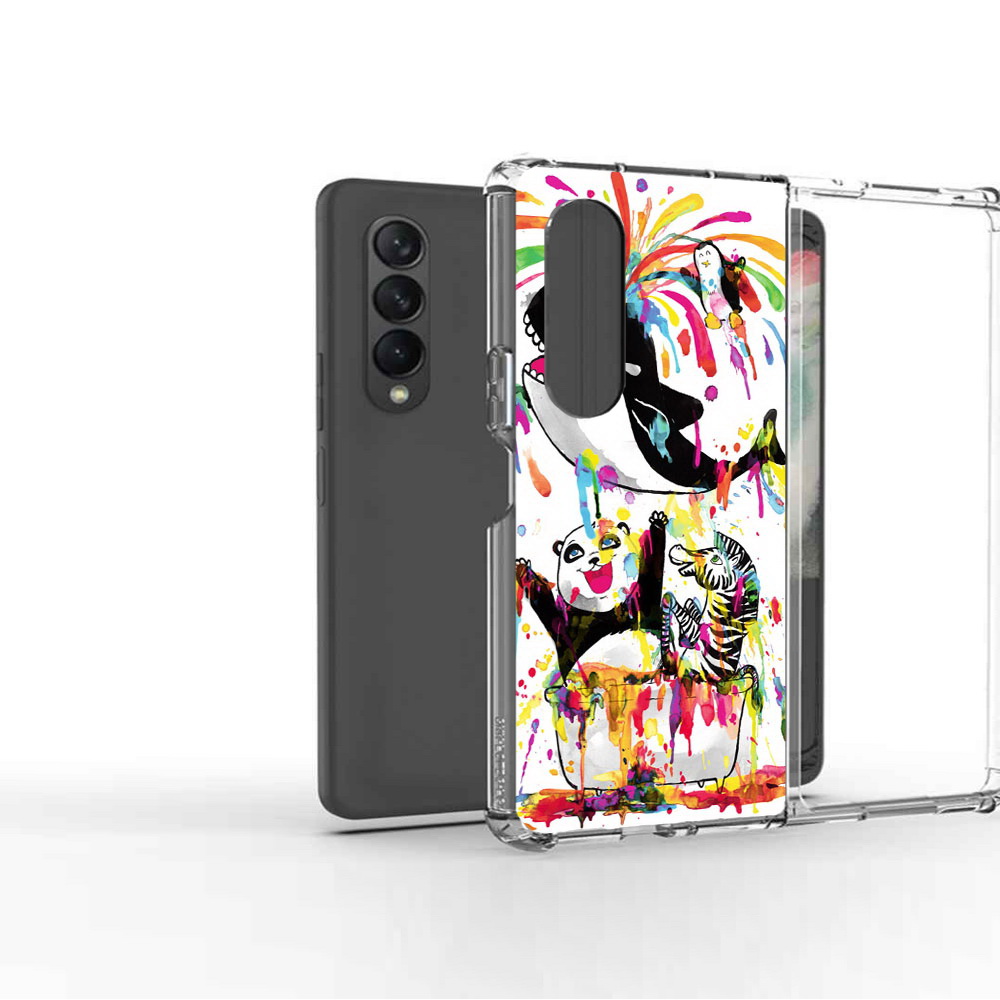 

Чехол MyPads Tocco для Samsung Galaxy Z Fold2 Хиппи кит, Прозрачный, Tocco