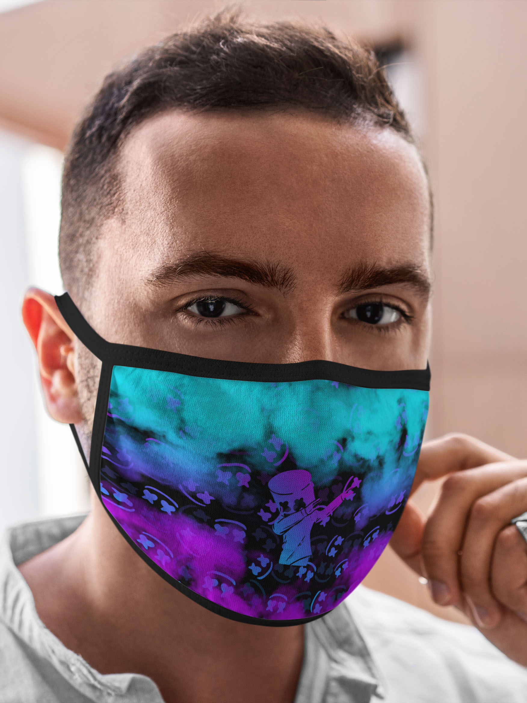

Многоразовая маска унисекс Burnettie Fortnite Marshmello., Разноцветный, Fortnite Marshmello.