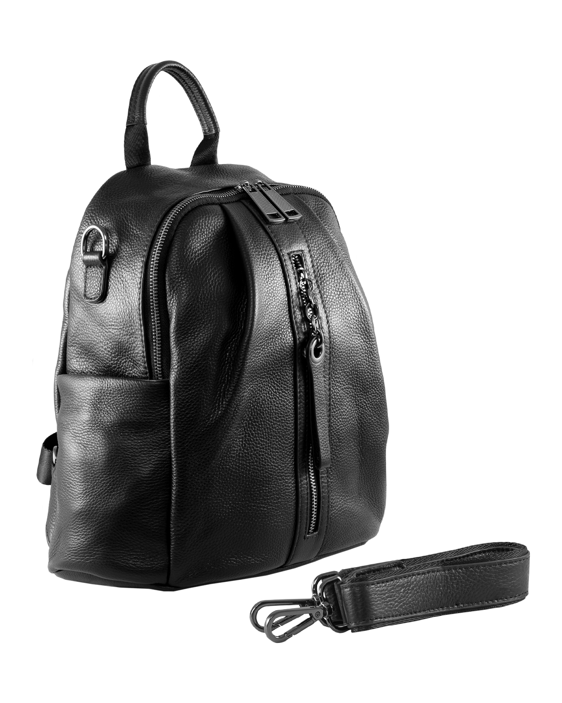 Рюкзак женский MiBackpack BL1 черный матовый, 32х30х14 см