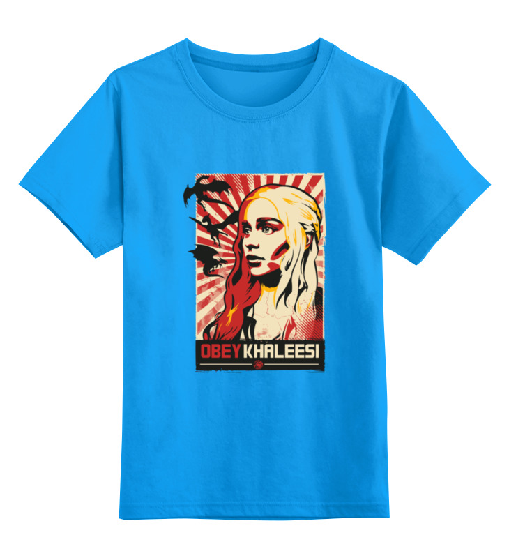 

Футболка детская Printio Obey khaleesi (game of thrones) цв. голубой р. 140, Obey khaleesi (game of thrones)