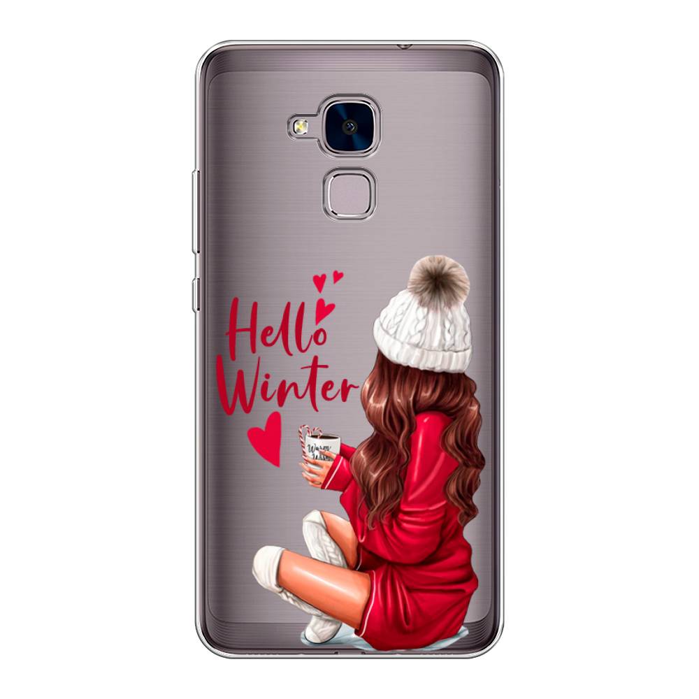 

Чехол на Honor 5C "Hello winter", Красный;белый;коричневый, 60450-5