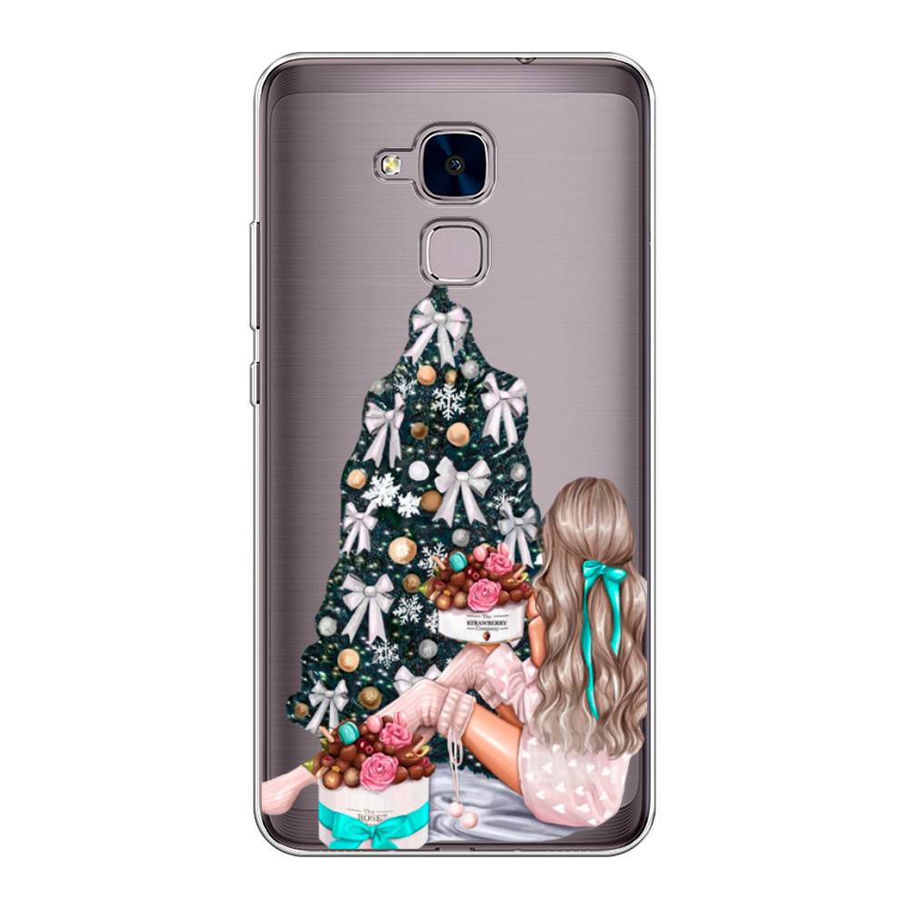 

Чехол на Honor 5C "New Year", Зеленый;бежевый;голубой, 60450-5