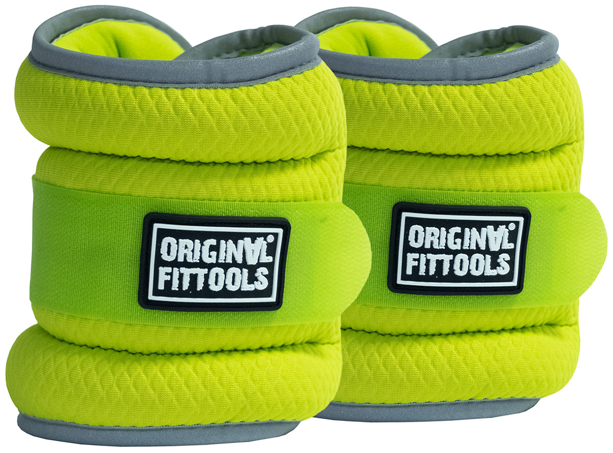 Утяжелитель Original FitTools FT-AW 2x2 кг, ярко-зеленый