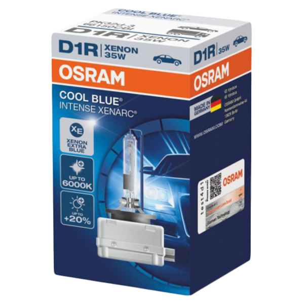 фото Лампа ксеноновая d1r 35w pk32d-3 +20% 6000k 85v 2800лм cool blue intense osram