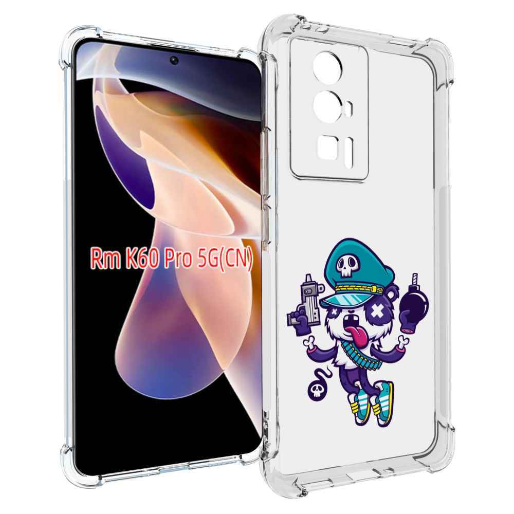 

Чехол MyPads персонаж с пистолетом и бомбочкой для Xiaomi Redmi K60 Pro, Прозрачный, Tocco