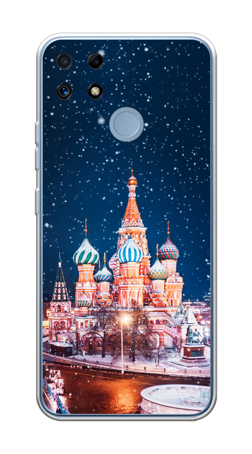 

Чехол на Realme C25/C25s "Москва 1", Коричневый;синий;белый, 257450-1