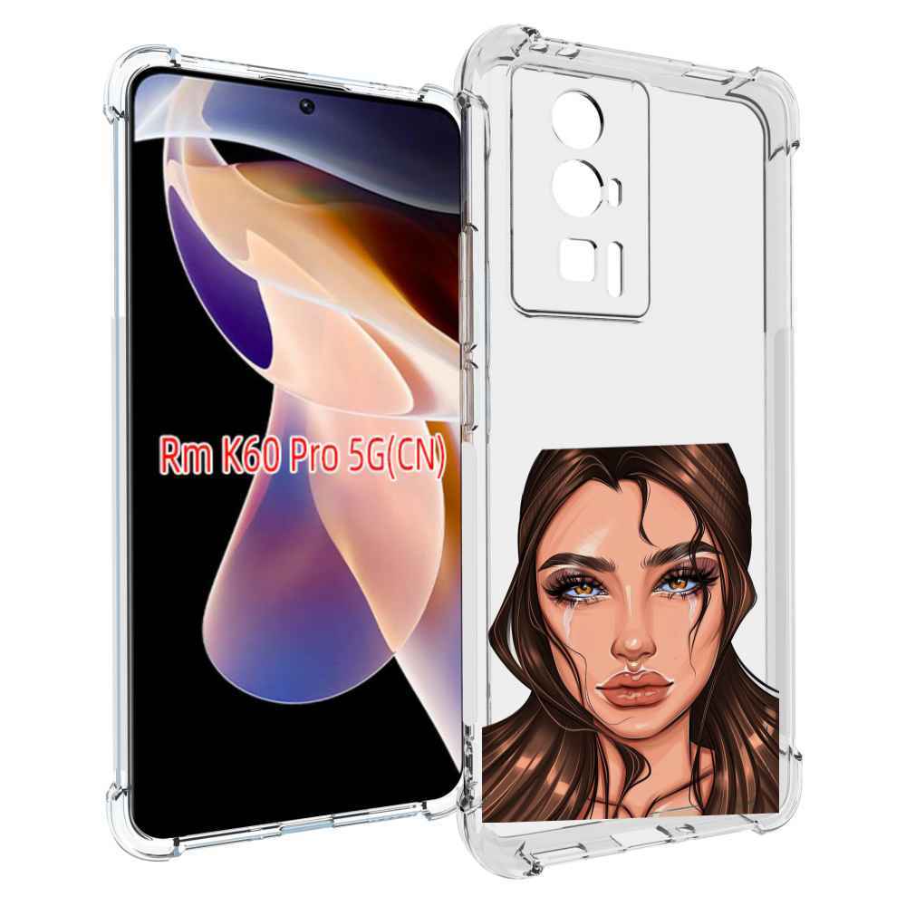 

Чехол MyPads плачущая-девушка женский для Xiaomi Redmi K60 Pro, Прозрачный, Tocco