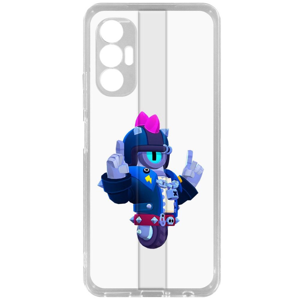 

Чехол-накладка Brawl Stars-Дикий Сту для Tecno Pova 3, Прозрачный