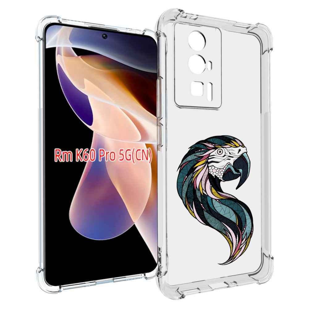 

Чехол MyPads полупопугай для Xiaomi Redmi K60 Pro, Прозрачный, Tocco