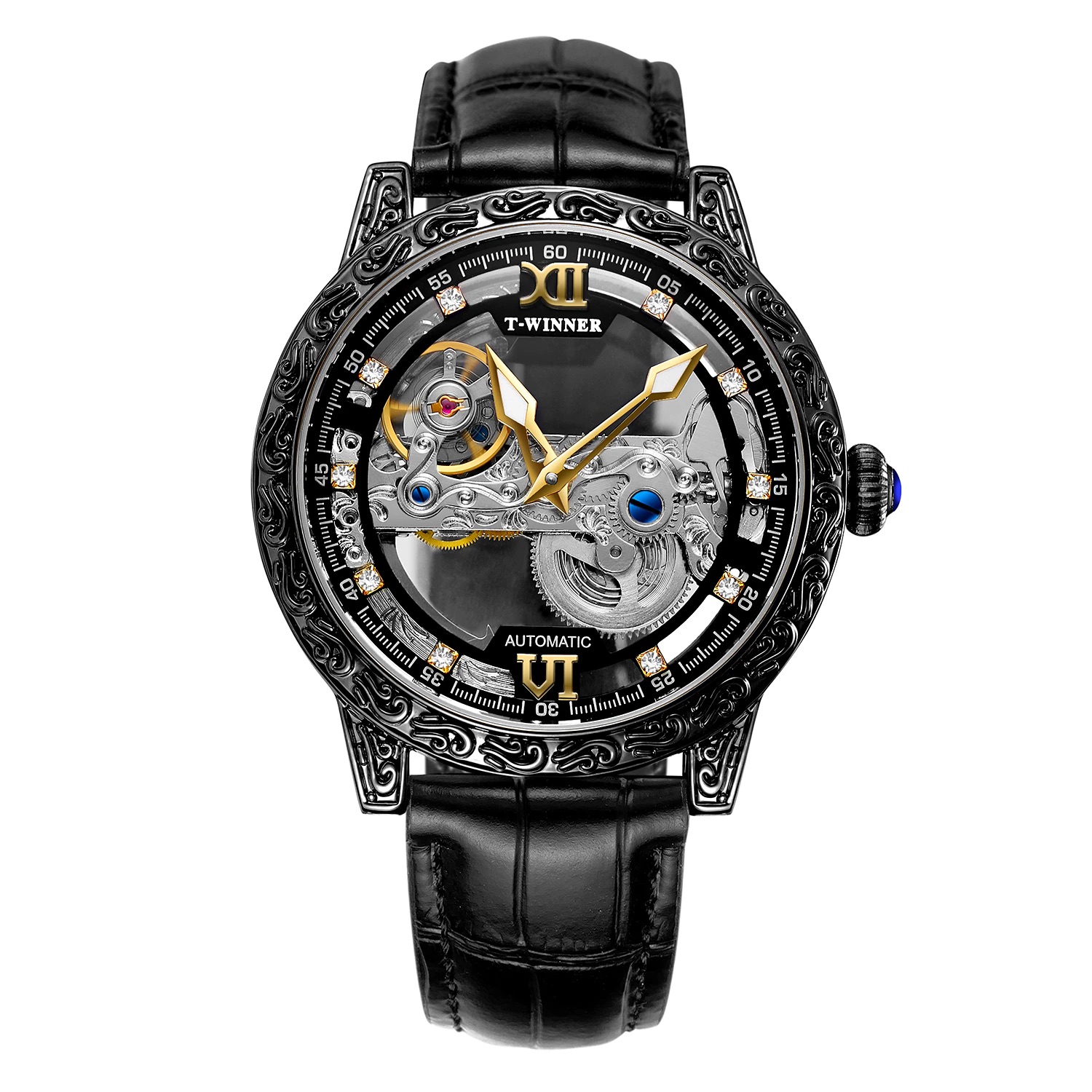Наручные часы мужские Winner WRG8239M3B1BL черные