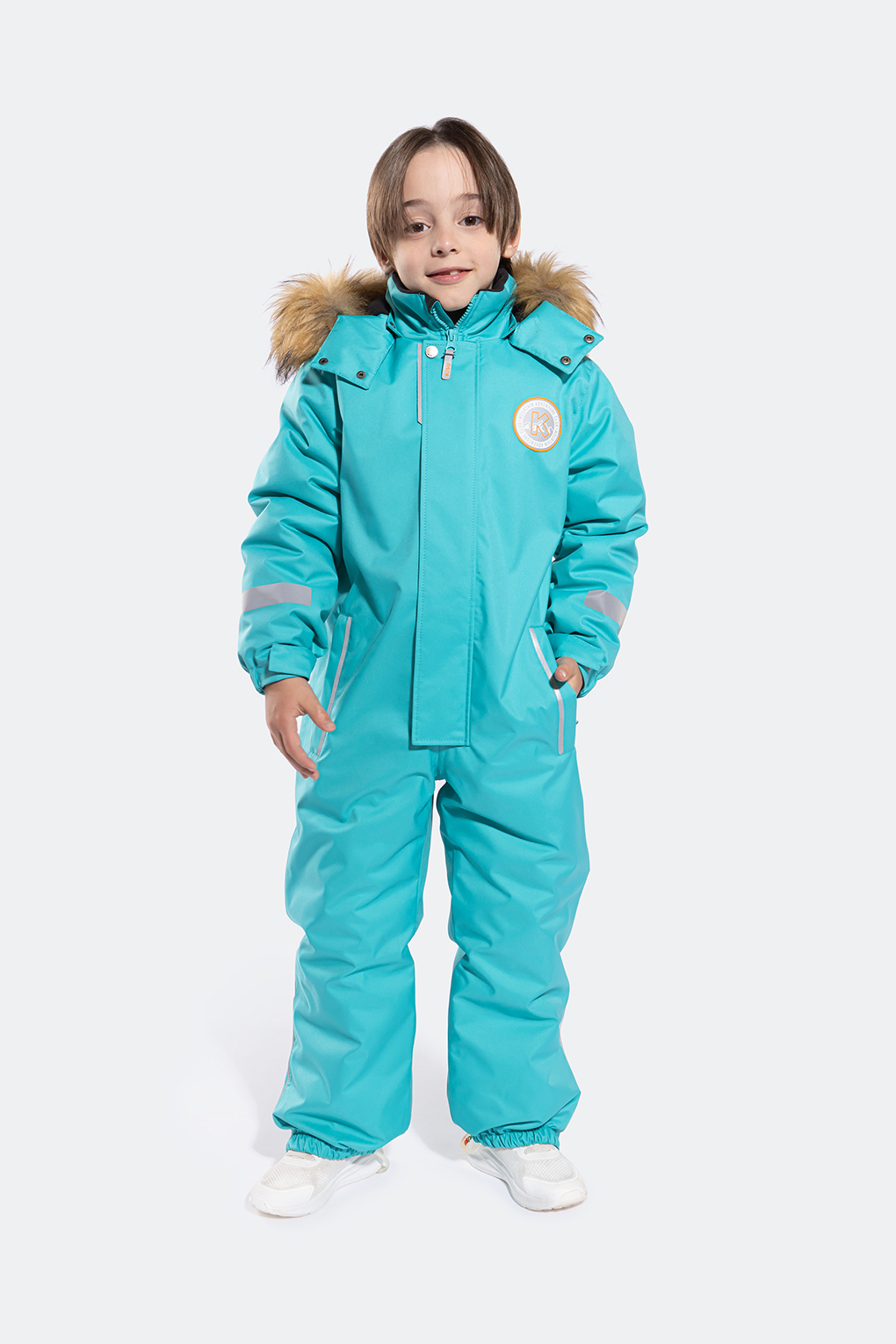 

Комбинезон детский Kisu W24-30609, голубой, 104, W24-30609