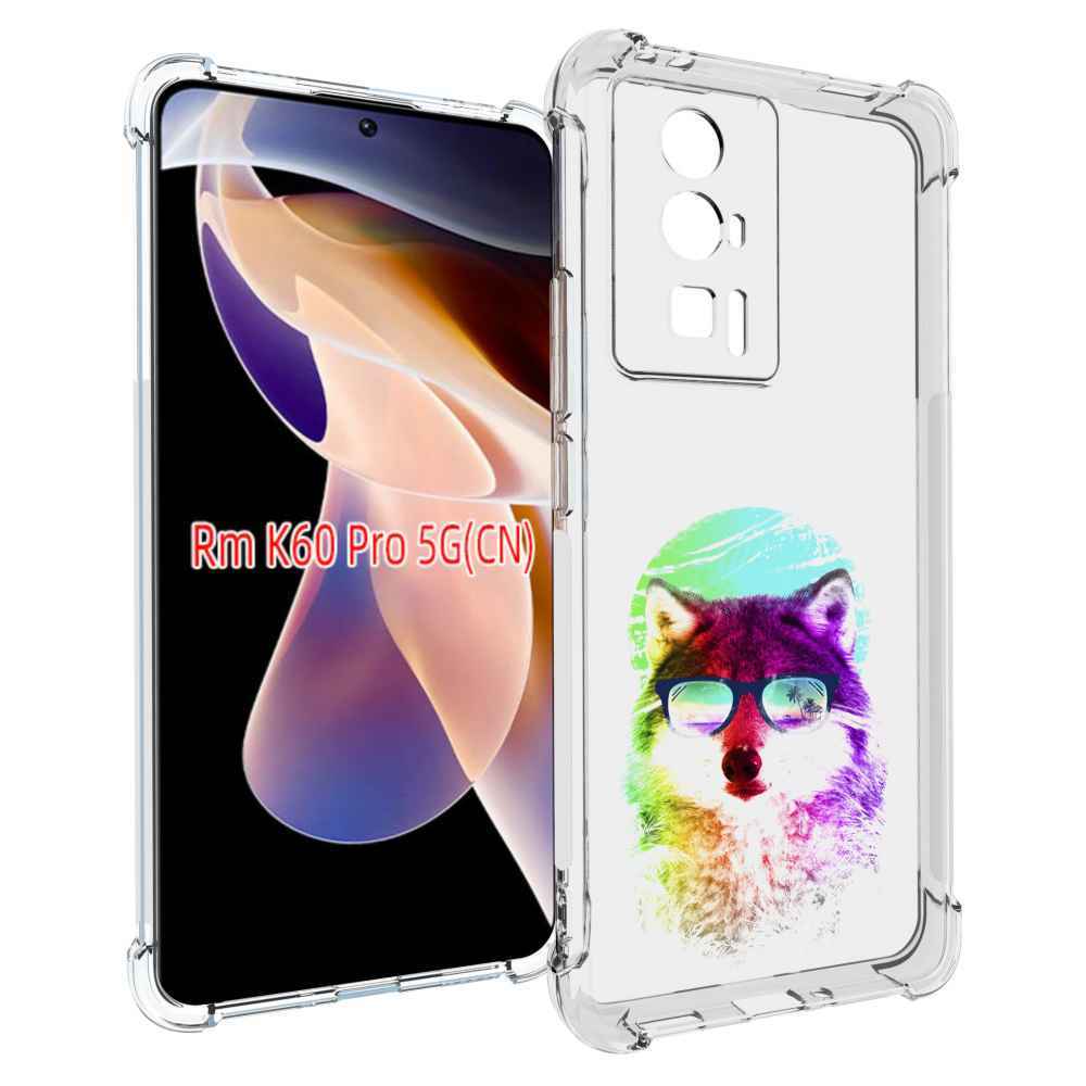 

Чехол MyPads радужный волк детский для Xiaomi Redmi K60 Pro, Прозрачный, Tocco