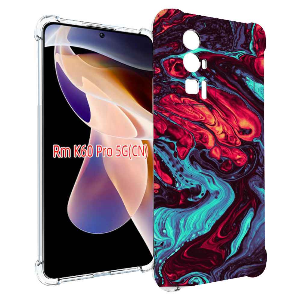 

Чехол MyPads разбавленная краска для Xiaomi Redmi K60 Pro, Прозрачный, Tocco