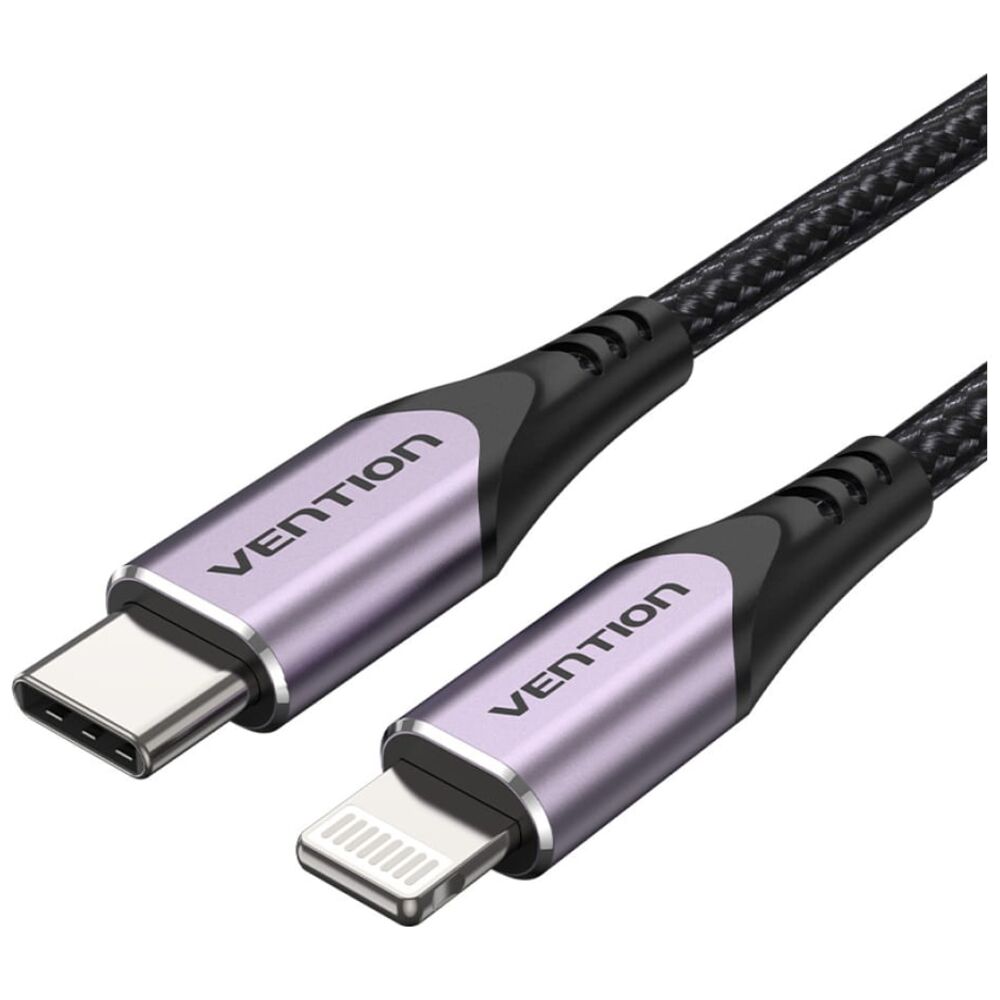 Кабель Vention Lightning - USB Type-C вилка-вилка м (TACVF) черный