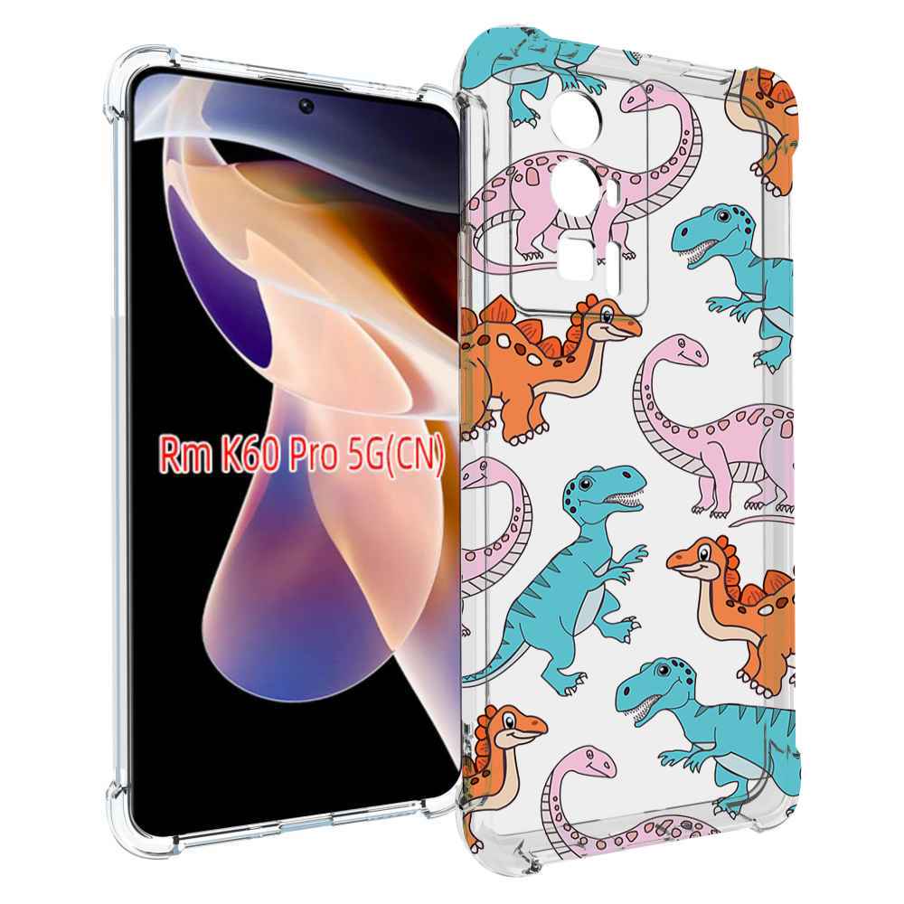 

Чехол MyPads разные-динозаврики для Xiaomi Redmi K60 Pro, Прозрачный, Tocco
